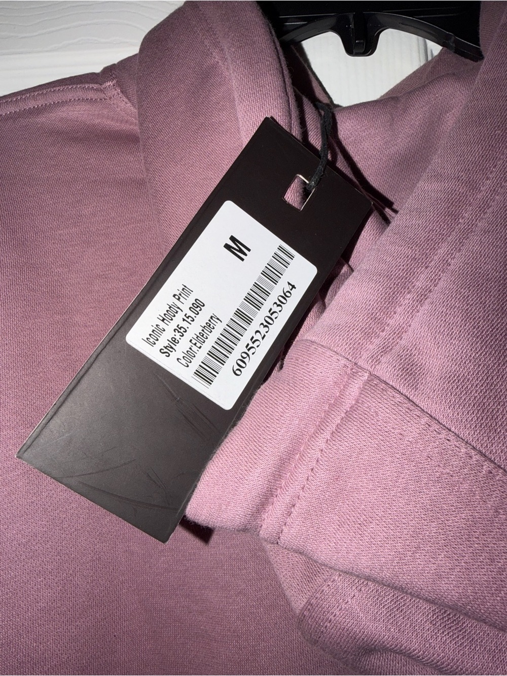 ASPACT Teddy Hoodie Womens M Elderberry Mauve Pink Pullover NWT European - Picture 3 of 3